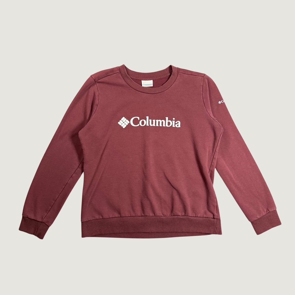 Columbia Sweatshirt Womens XL Burgundy Excellent Cotton Blend